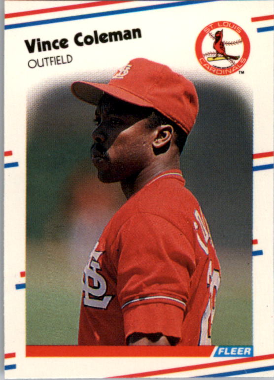 1988 Fleer Mini Baseball Cards 106     Vince Coleman